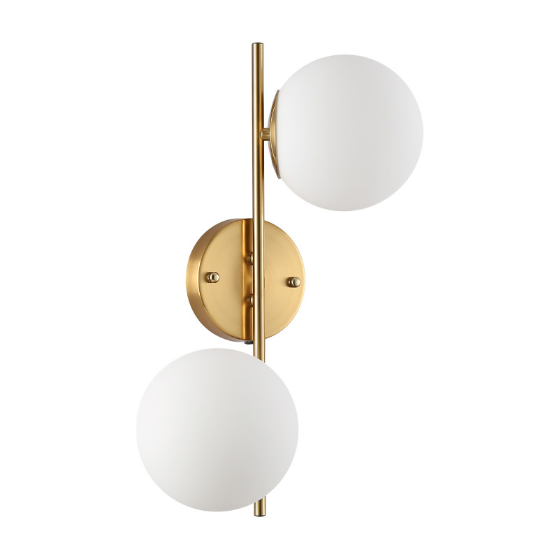 "Double" Sphere wall sconce