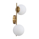 "Double" Sphere wall sconce