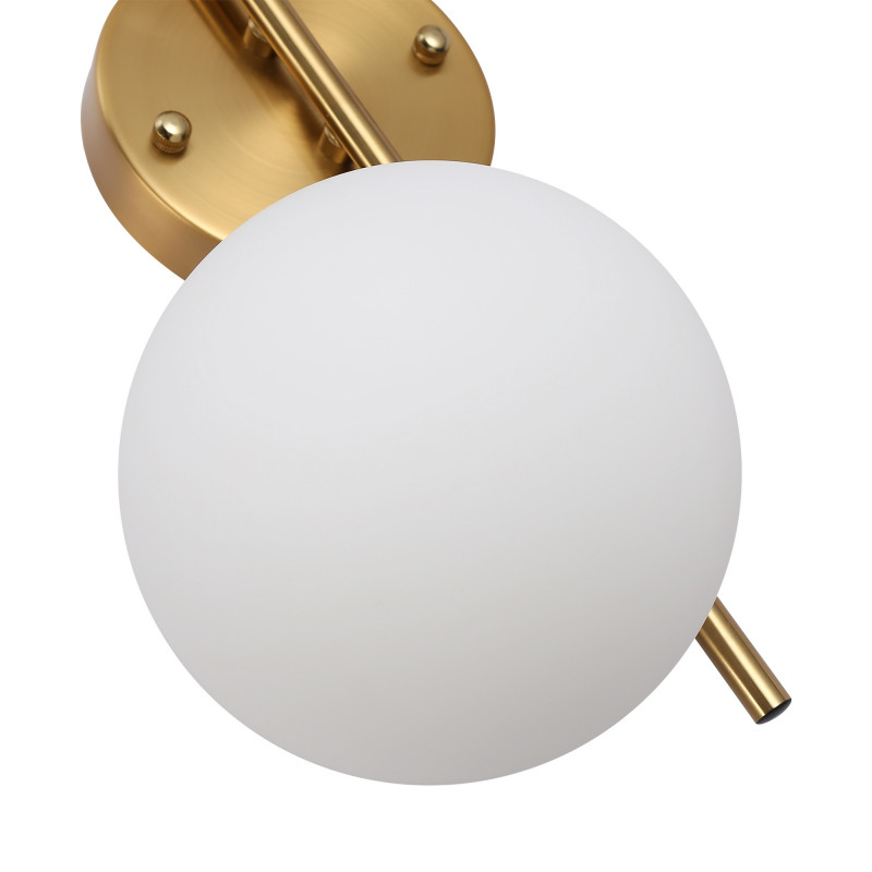 "Double" Sphere wall sconce