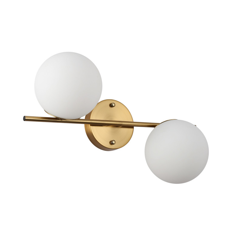 "Double" Sphere wall sconce