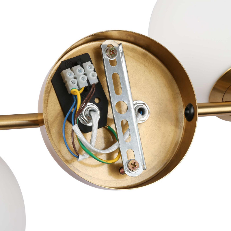 "Double" Sphere wall sconce