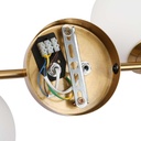 "Double" Sphere wall sconce