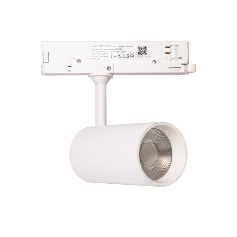 RGB + CCT three-phase LED track spotlight - 30W - Mi Light