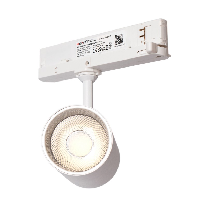 RGB + CCT three-phase LED track spotlight - 30W - Mi Light