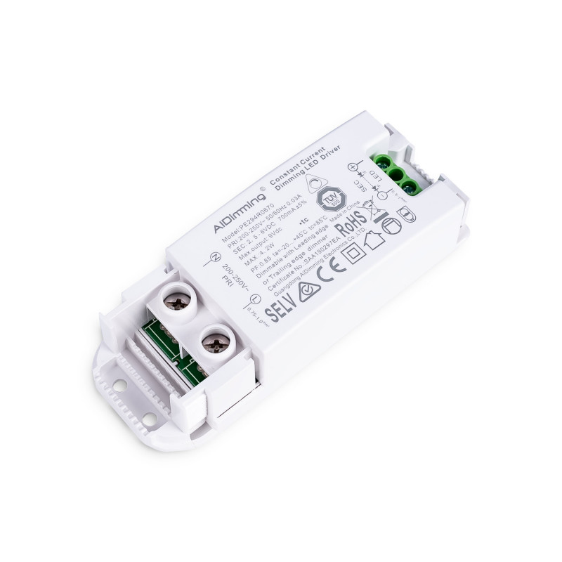 TRIAC dimmable driver - 2-6V DC - 700mA - 4.2W