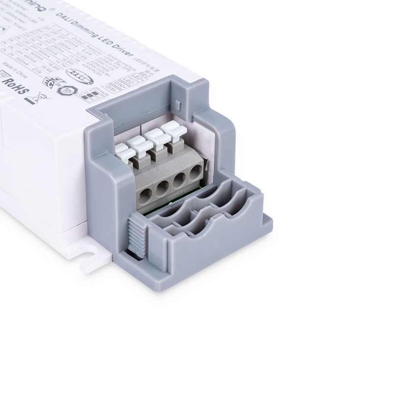 DALI + 1/0-10V + PUSH dimmable driver - 9-42V DC - Multi current (200-500mA)