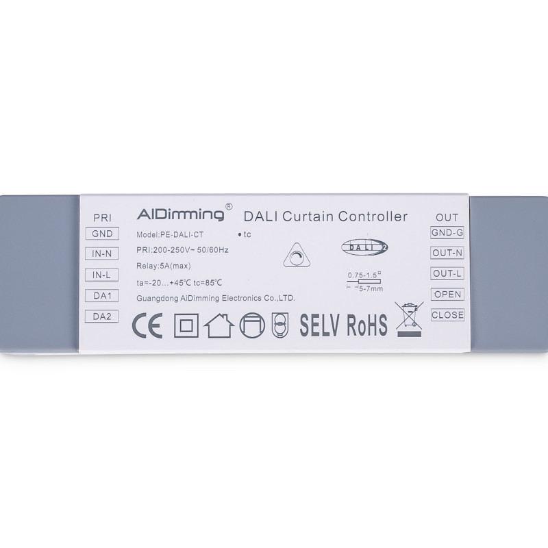 DALI controller for 5-wire curtain motor - 5A - 500W