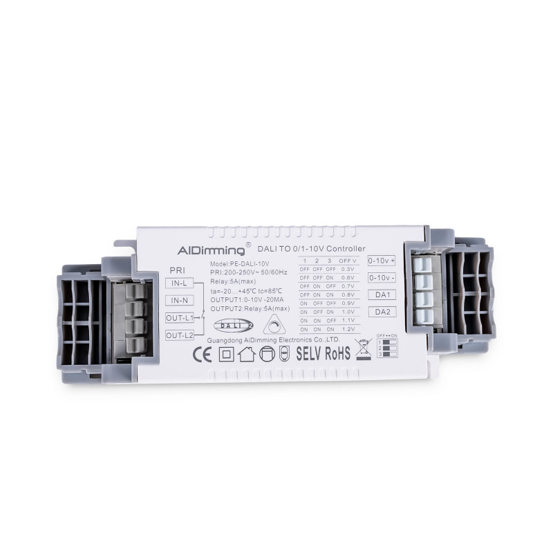 DALI to 0-10V converter + DALI relay - 500W