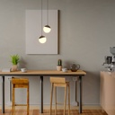 LED Sphere pendant lamp for 48V magnetic track - 6W - 2700K - CRI90 - Golden