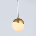 LED Sphere pendant lamp for 48V magnetic track - 6W - 2700K - CRI90 - Golden