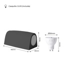 LED wall light up & down FUMAGALLI MARTA GU10 3.5W