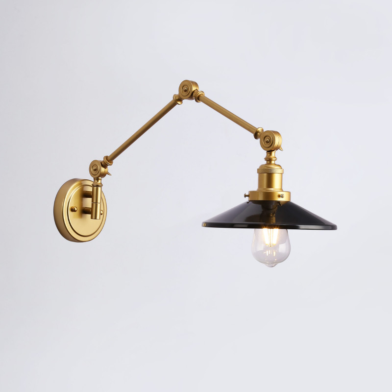 Vintage adjustable wall sconce "Wallen"