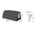 LED wall light up & down FUMAGALLI MARTA GU10 3.5W