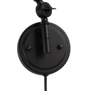 Plug-in adjustable wall sconce - "Tika"