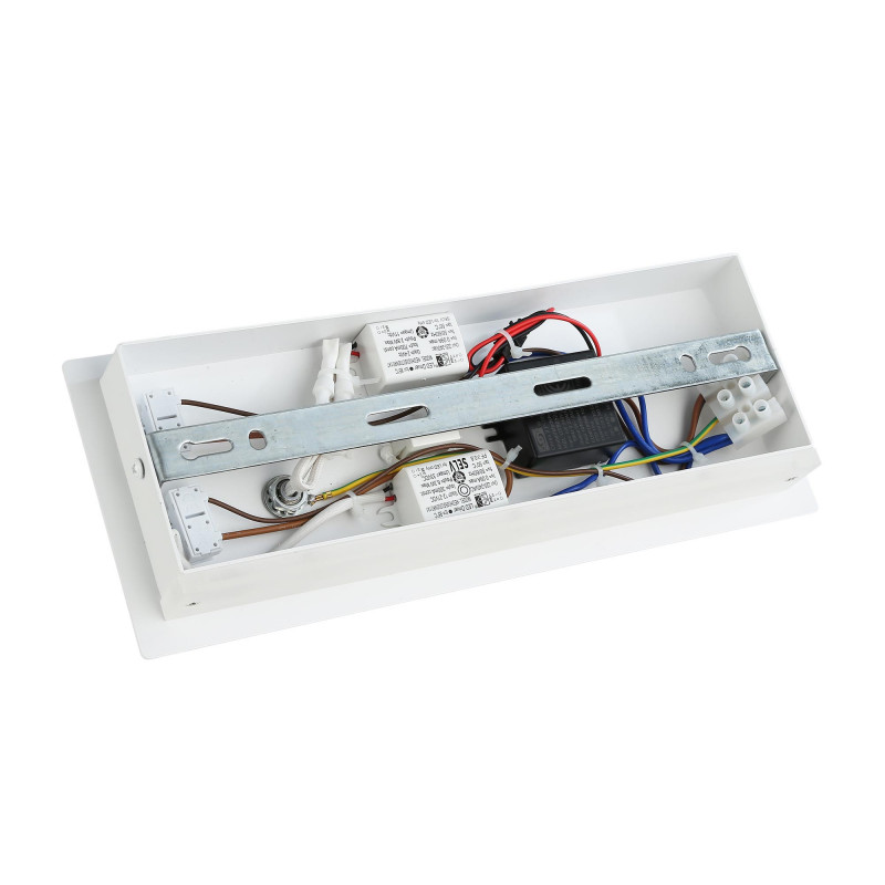 Wall reading light with USB port "Kerta" (right) - Double lighting - 3W+7W