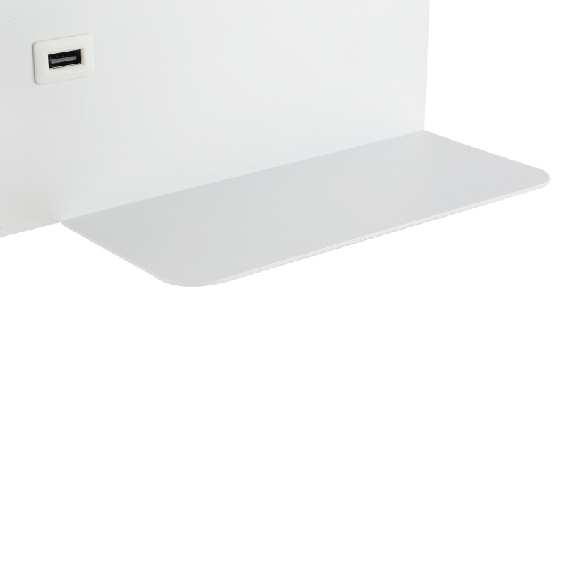 Wall reading light with USB port "Kerta" (right) - Double lighting - 3W+7W