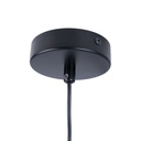 Acoustic vertical pendant lamp "DRAC" - 4 luminous spheres and 6 sound absorbing spheres