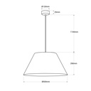 Acoustic pendant lamp "Gandal 50" - ø 50cm