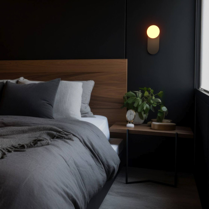 Crystal ball wall light "Brian" - E27