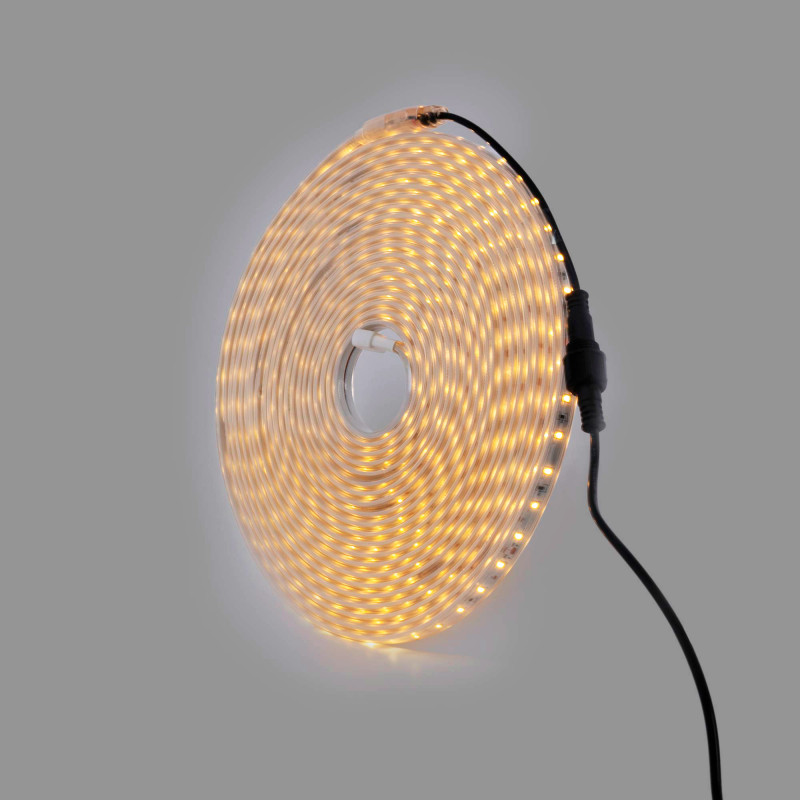 Outdoor solar LED strip with remote control - RGB / 2700K -  40W - 10 meters - IP65