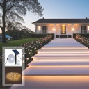 Outdoor solar LED strip with remote control - RGB / 2700K -  40W - 10 meters - IP65