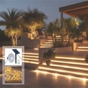 Outdoor solar LED strip with remote control - RGB / 2700K -  40W - 10 meters - IP65
