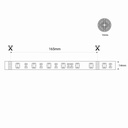 Outdoor solar LED strip with remote control - RGB / 2700K -  40W - 10 meters - IP65