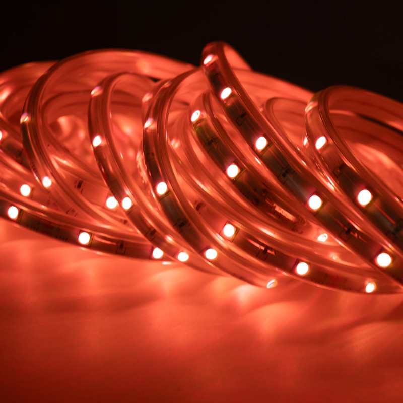 Outdoor solar LED strip with remote control - RGB / 2700K -  40W - 10 meters - IP65