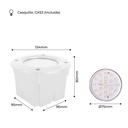 FUMAGALLI LETI 100 round 3W recessed LED wall lamp