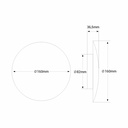 Round LED Wall light "Eclipsis" - 6W - 3000K - CRI90 - KeGu Driver - IP20