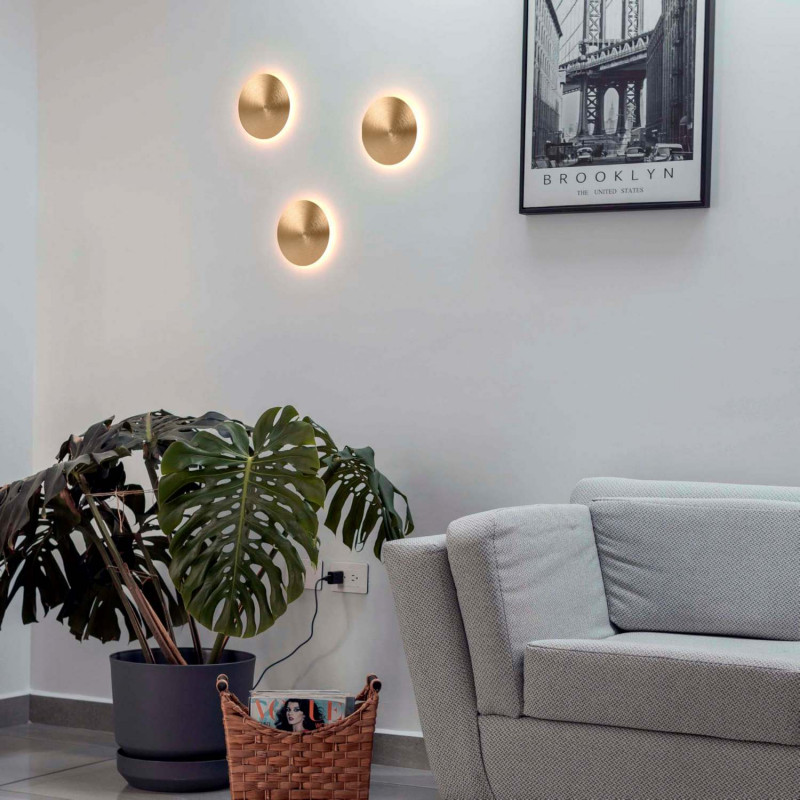 Round LED Wall light "Eclipsis" - 6W - 3000K - CRI90 - KeGu Driver - IP20