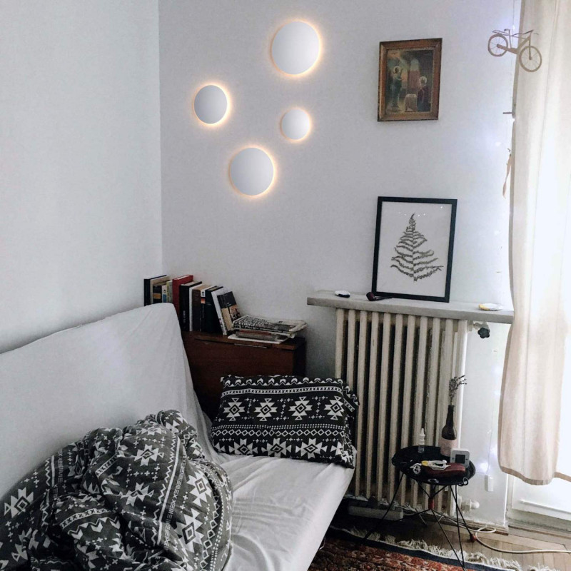 Round LED wall light "Eclipsis" - 12W - 3000K - CRI90 - KeGu Driver - IP20