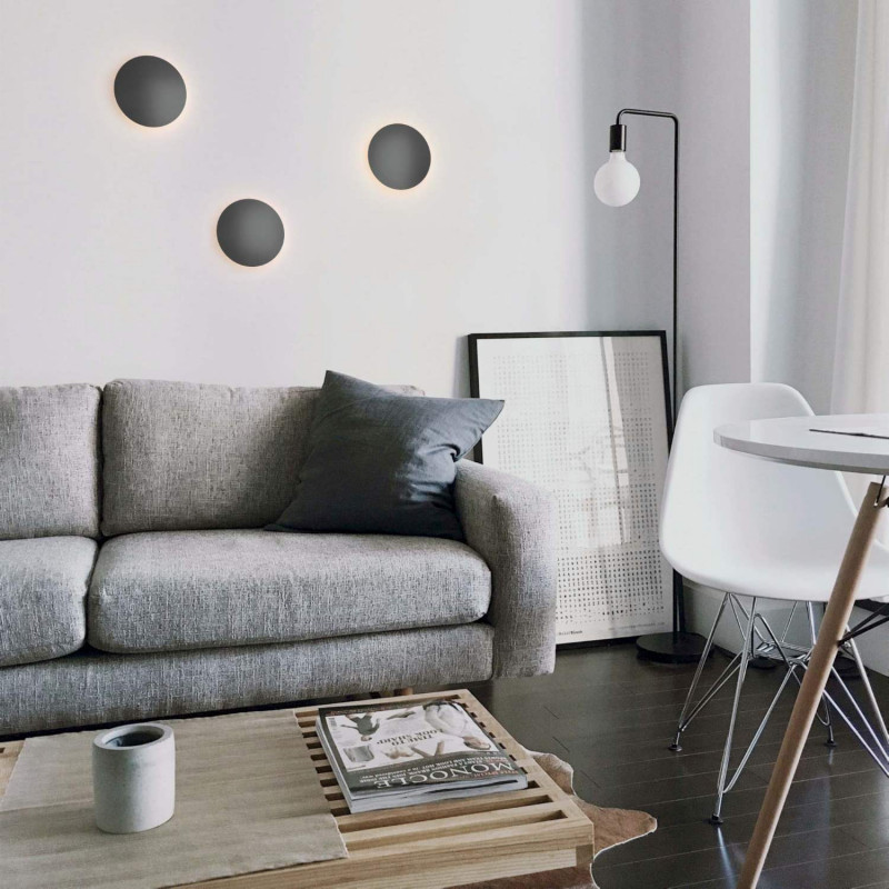 Round LED wall light "Eclipsis" - 12W - 3000K - CRI90 - KeGu Driver - IP20