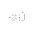 FUMAGALLI EXTRALETI 100 round 3W LED surface-mounted beacon