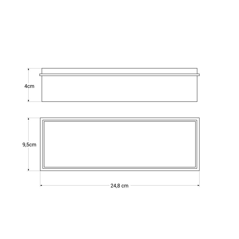 Recessed box for emergency light - IP20