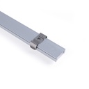 Profile for LED Strip - Surface Mounted - 17x8mm - Complete kit - 2 meters
