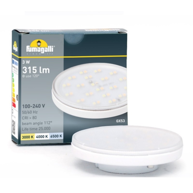 Fumagalli "Leti 200 HS" 3W - IP66 - GX53 - CCT recessed wall-mounted LED beacon