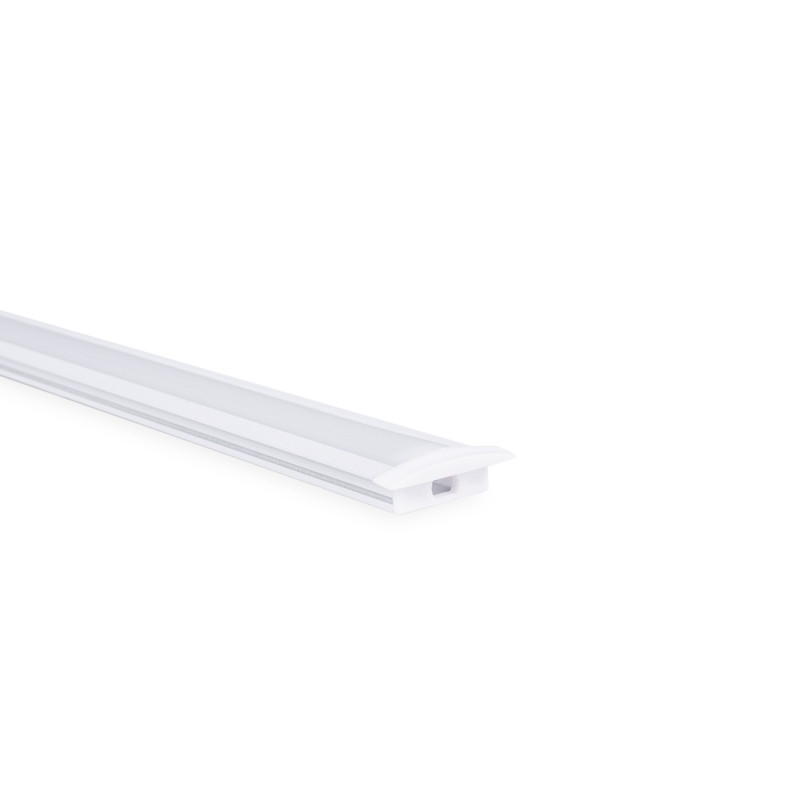 Recessed aluminium profile - Complete kit - 24,5 x 7mm - LED Strip up to 12 mm - 2 meters