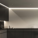 Aluminium corner profile - Complete kit - 15,8x15,8mm - LED Strip up to 10 mm - 2 meters