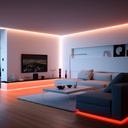 Aluminium corner profile - Complete kit - 15,8x15,8mm - LED Strip up to 10 mm - 2 meters