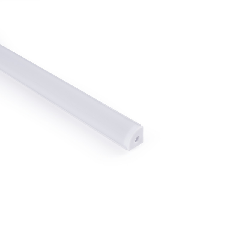 Aluminium corner profile - Complete kit - 15,8x15,8mm - LED Strip up to 10 mm - 2 meters