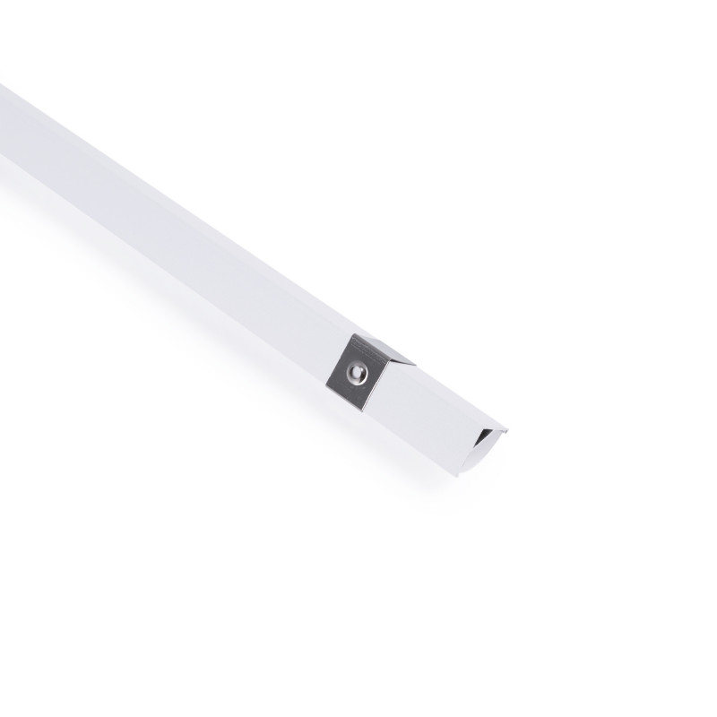 Aluminium corner profile - Complete kit - 15,8x15,8mm - LED Strip up to 10 mm - 2 meters