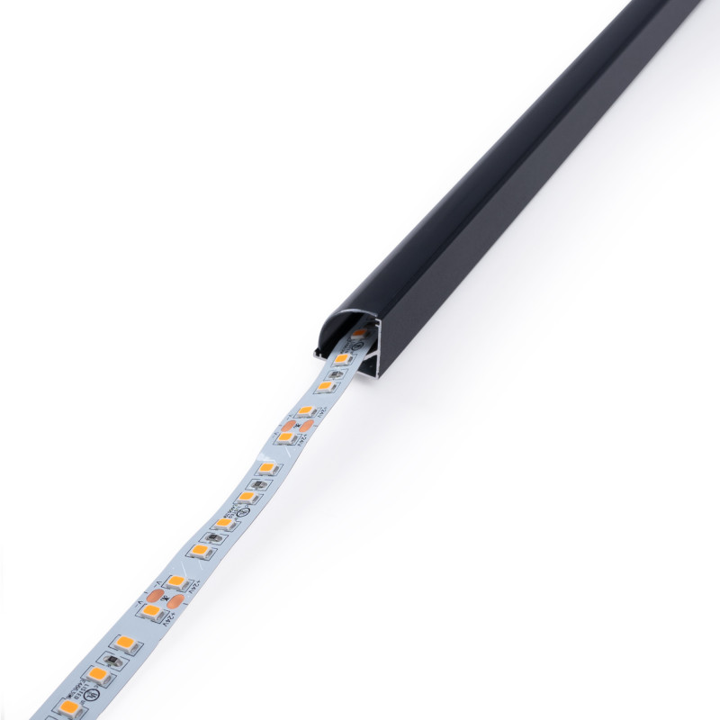 Aluminium corner profile - Complete kit - 15,8x15,8mm - LED Strip up to 10 mm - 2 meters