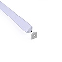 Aluminium corner profile - Complete kit - 15,8x15,8mm - LED Strip up to 10 mm - 2 meters