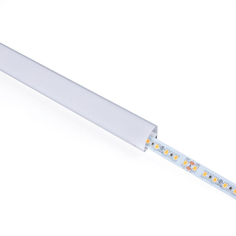 Aluminium corner profile - Complete kit - 15,8x15,8mm - LED Strip up to 10 mm - 2 meters