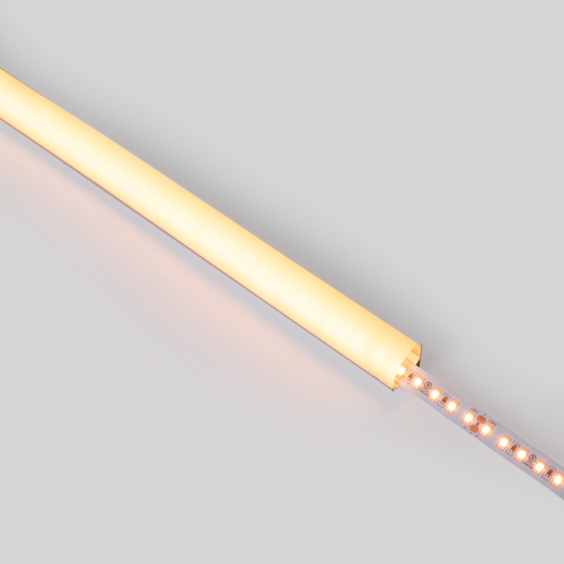 Aluminium corner profile - Complete kit - 15,8x15,8mm - LED Strip up to 10 mm - 2 meters