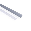 Aluminium corner profile - Complete kit - 15,8x15,8mm - LED Strip up to 10 mm - 2 meters