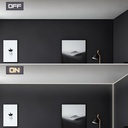 Aluminium corner profile - Complete kit - 15,8x15,8mm - LED Strip up to 10 mm - 2 meters