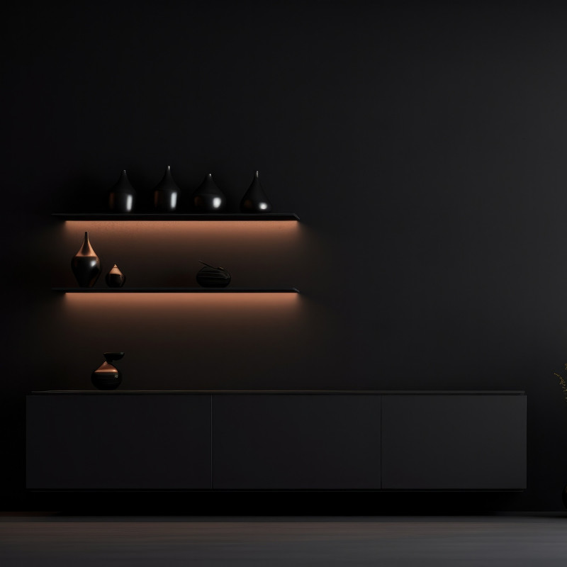 Recessed aluminium profile - Complete kit - 25 x 14,5mm - LED strip up to 12 mm - 2 meters