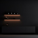 Recessed aluminium profile - Complete kit - 25 x 14,5mm - LED strip up to 12 mm - 2 meters